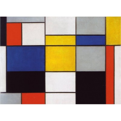 Puzzle Aus Handgefertigten Holzteilen Mondrian Composition 123 24 Teile Puzzle Michele Wilson Puzzle Online Kaufen