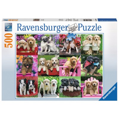 Castorland B-52226 Puzzle Labrador Puppy In Pink Box Hund Tiere 500 Teile 