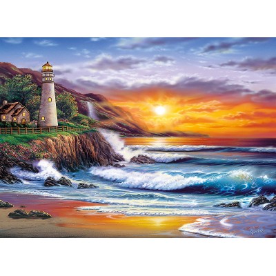 Sundram: Leuchtturm bei Sonnenuntergang - - 1000 online CLEMENTONI Teile kaufen Puzzle
