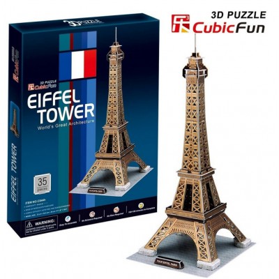 Cubic-Fun-C044H Puzzle 3D - Paris: Eiffelturm