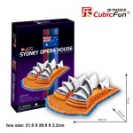  Cubic-Fun-C067H 3D Puzzle - Sydney Opera House (Schwierigkeit: 4/8)