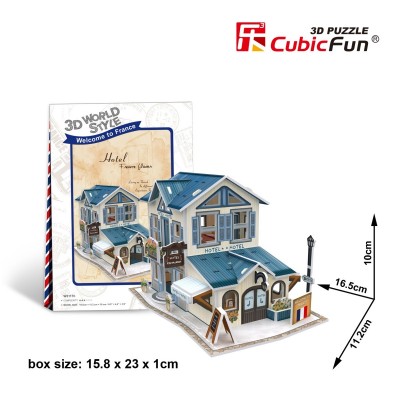 Cubic-Fun-W3117H 3D Puzzle World Style - Welcome to France
