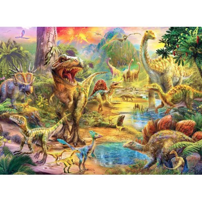 Puzzle Perre-Anatolian-3603 Landscape of Dinosaurs