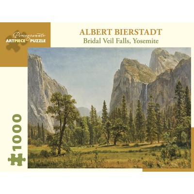 Puzzle Pomegranate-AA1029 Albert Bierstadt - Bridal Veil Falls, Yosemite Valley, California
