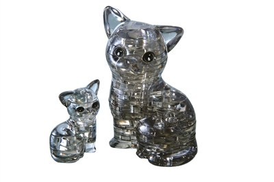 HCM-Kinzel-59127 3D-Puzzle aus Plexiglas - Katze und Kätzchen