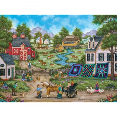 Puzzle Master-Pieces-31682 Heartland - Roadside Gossip