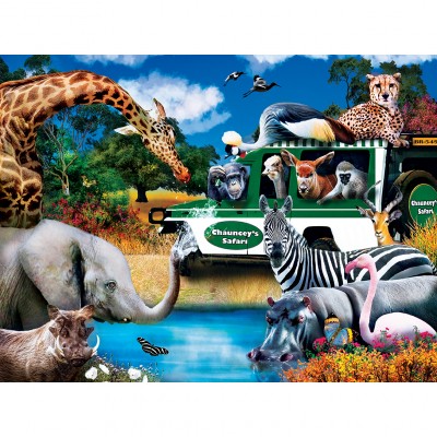 Puzzle Master-Pieces-32152 XXL Teile - Watering Hole