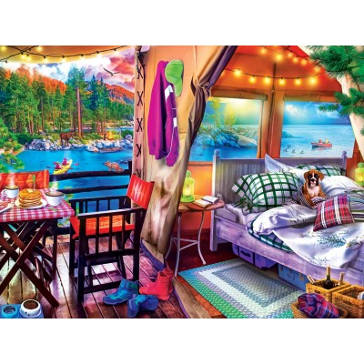 Puzzle Master-Pieces-32182 XXL Teile - Glamping Style