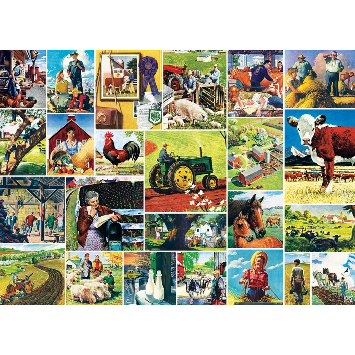 Puzzle Master-Pieces-71808 Farmland Collage