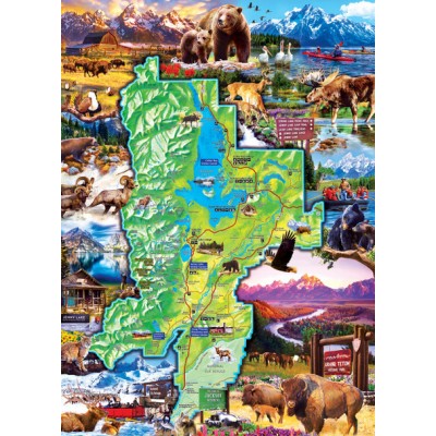 Puzzle Master-Pieces-72147 Nationalparks - Grand-Teton-Nationalpark