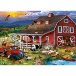 Puzzle   Premium Collection - The Barnyard Crowd