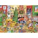 Catching Santa - Family Puzzle (Different Pieces Sizes)