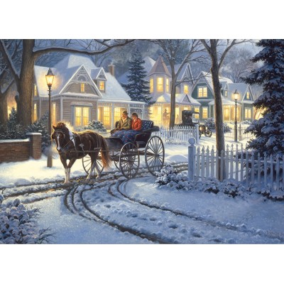 Puzzle Cobble-Hill-80128 Horse-Drawn Buggy