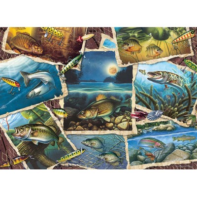 Puzzle Cobble-Hill-80209 Fish Pics