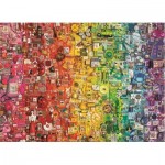 Puzzle  Cobble-Hill-80295 Colorful Rainbow