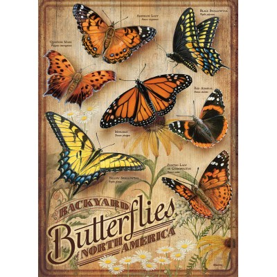 Puzzle Cobble-Hill-85006 XXL Teile - Backyard Butterflies