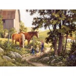 Puzzle  Cobble-Hill-85038 XXL Teile - Summer Horses