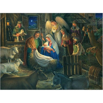 Puzzle Cobble-Hill-85040 XXL Teile - Away in a Manger