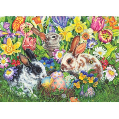 Puzzle Cobble-Hill-85047 XXL Teile - Easter Bunnies