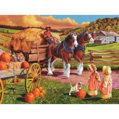 Puzzle Cobble-Hill-88010 XXL Teile - Hay Wagon