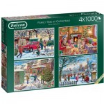   4 Puzzles - Family Time at Christmas