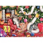 Puzzle   Debbie Cook - Cats and Baubles