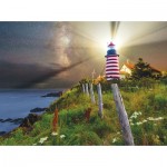 Puzzle   Michael Blanchette Photography - Night over West Quoddy Lighthouse