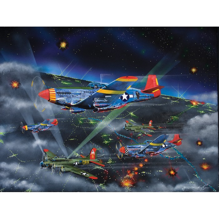 Puzzle Sunsout-21319 XXL Teile - Night Fighters-The Tuskegee Airmen