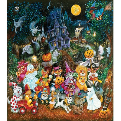 Puzzle Sunsout-21899 XXL Teile - Trick or Treat Dogs