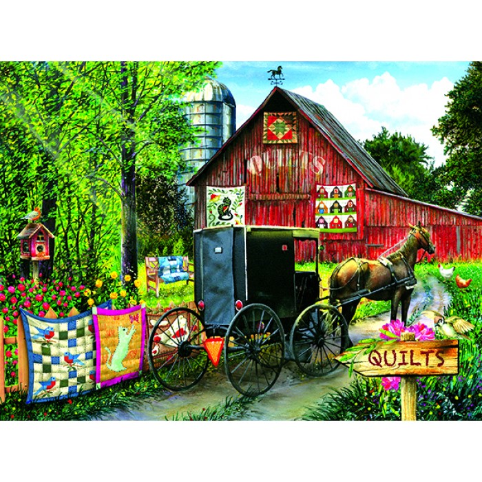 Puzzle Sunsout-28822 Tom Wood - Amish Quilt Sale
