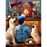 Puzzle  Sunsout-28853 XXL Teile - Tom Wood - Listening to the Game