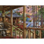 Puzzle  Sunsout-31937 At The Cabins