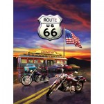 Puzzle  Sunsout-37122 Greg Giordano - Route 66 Diner