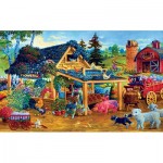 Puzzle  Sunsout-38778 XXL Teile - Fresh Fruits and Flowers