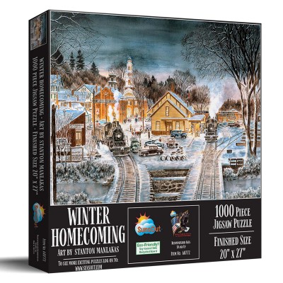 Puzzle Sunsout-60772 Ankunft im Winter