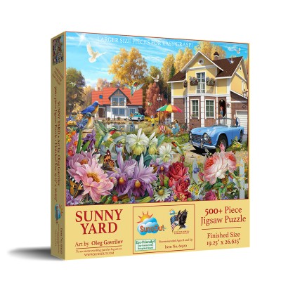 Puzzle Sunsout-61920 XXL Teile - Sonniger Garten