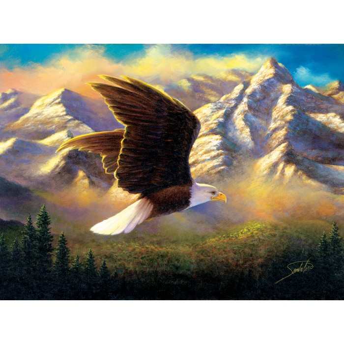 Puzzle Sunsout-69636 Abraham Hunter - Flying High