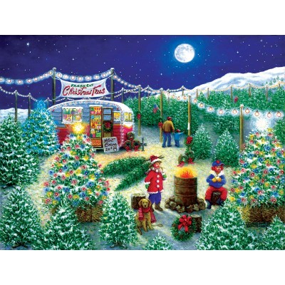 Puzzle Sunsout-76141 XXL Teile - A Lot of Christmas Trees