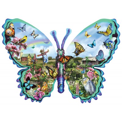 Puzzle Sunsout-95056 Lori Schory - Butterfly Farm