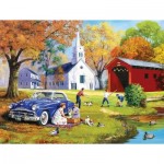 Puzzle   XXL Teile - Family Time by the River