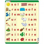   Rahmenpuzzle - Lær å lese (små bokstaver) (auf Norwegisch)