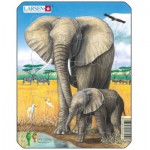   Rahmenpuzzle - Elefanten
