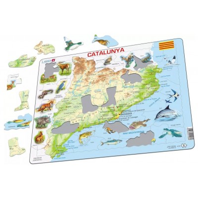 Larsen-A28-CT Rahmenpuzzle - Catalonia (Catalan)