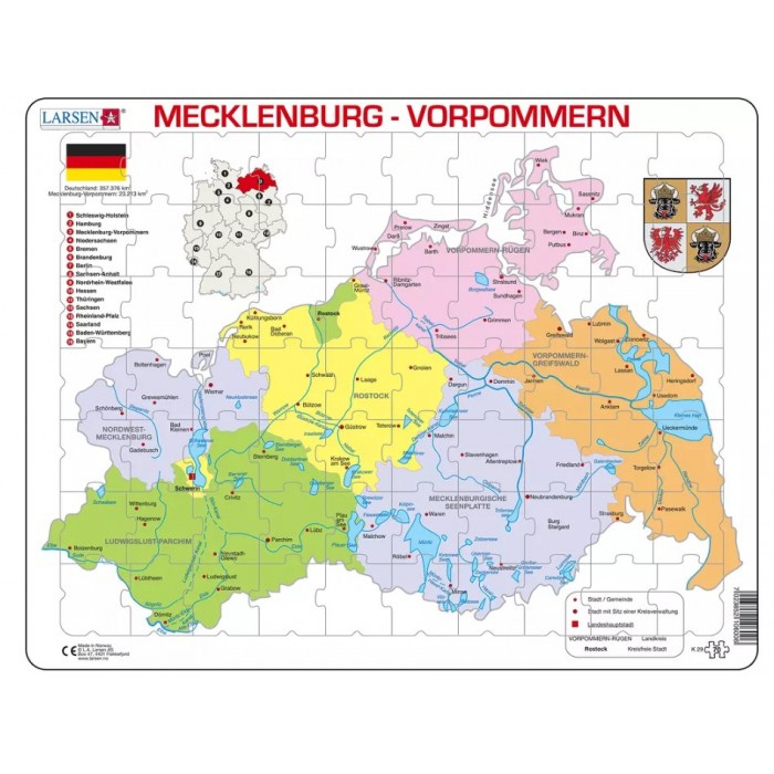 Rahmenpuzzle - Mecklenburg-Vorpommern