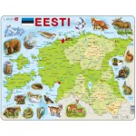  Larsen-K66-EE Rahmenpuzzle - Karte von Estland (auf Estnish)