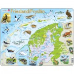  Larsen-K80-NL Rahmenpuzzle - Friesland, Niederlande (auf Holländisch)