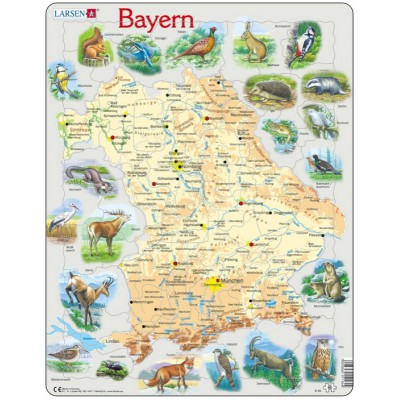 Larsen-K95-DE Rahmenpuzzle - Bayern