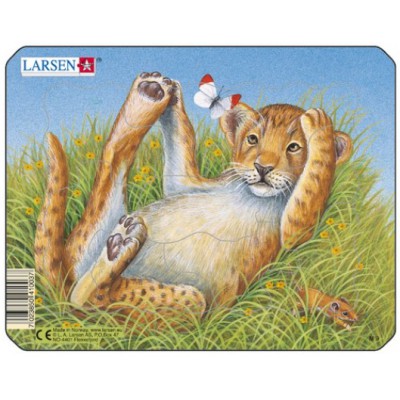 Larsen-M9-4 Rahmenpuzzle - Leopardenbaby