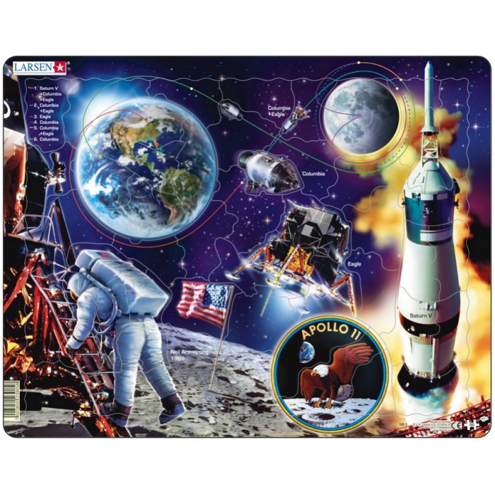 Larsen-NB5 Rahmenpuzzle - Apollo 11