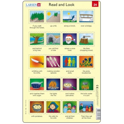 Larsen-RA12-EN-23-24 Rahmenpuzzle - Read and Look 23-24 (auf Englisch)